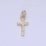 Load image into Gallery viewer, Hammered Cross Charm
