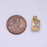 Load image into Gallery viewer, Baguette Bezel Charm
