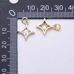 Load image into Gallery viewer, Starburst Princess Cut Charm
