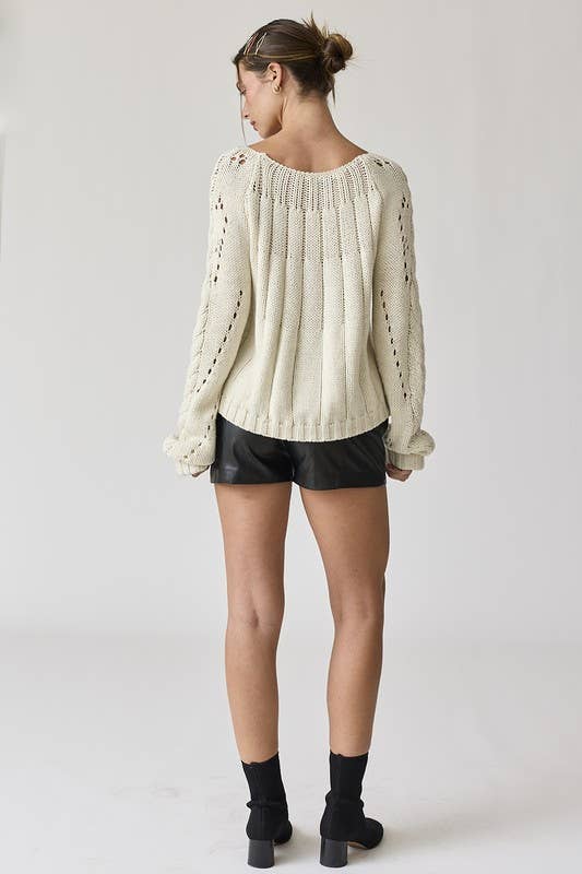 Leah Cable Sweater