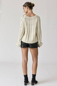 Leah Cable Sweater