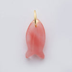 Load image into Gallery viewer, Gemstone Fish Charm
