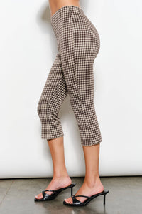 Kylie Gingham Capri Pants