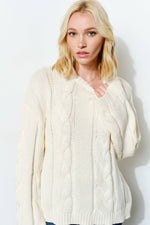 Load image into Gallery viewer, Prudence Cable Knit Sweater
