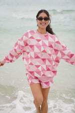 Load image into Gallery viewer, Gemma Patchwork Sweatshirt - Sunkissed Coconut
