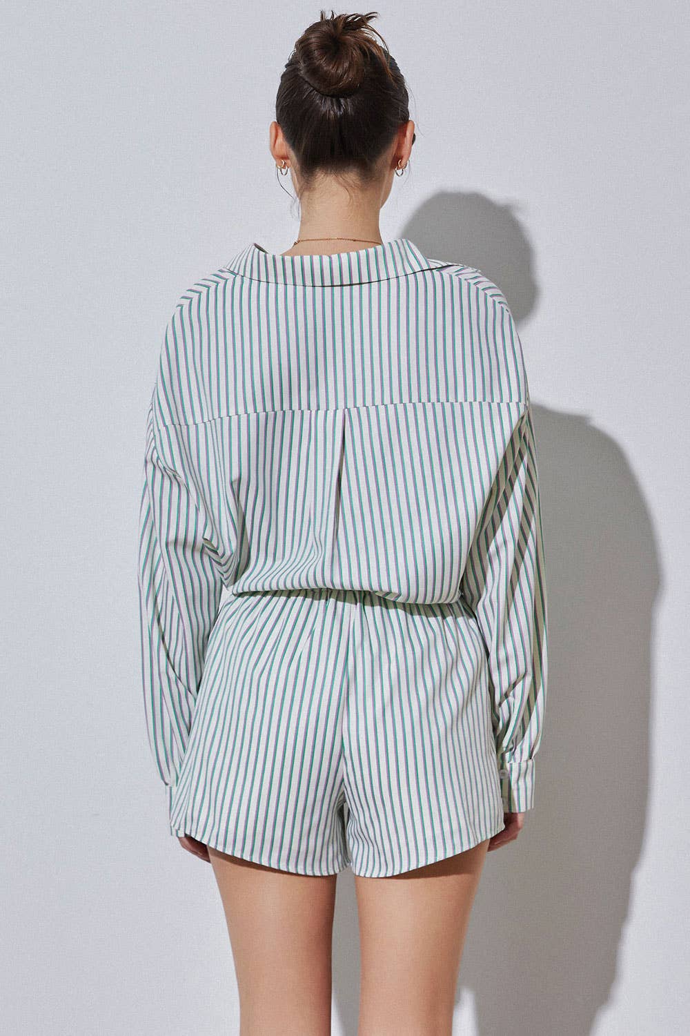 Oversized Striped Shirt - Vanilla Multi