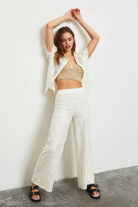 Lulu Crochet Flare Pant