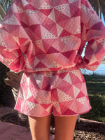 Load image into Gallery viewer, Gemma Patchwork Quilted Shorts -Sunkissed Coconut
