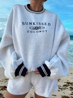 Load image into Gallery viewer, Preppy Crew Sweatshirt - sunkissedcoconut
