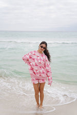 Load image into Gallery viewer, Gemma Patchwork Sweatshirt - Sunkissed Coconut

