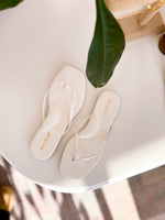 Load image into Gallery viewer, Jaclyn Square Sandal - White
