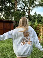 Load image into Gallery viewer, Teddy Bear Embroider Sweatshirt
