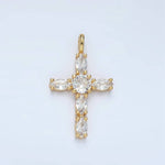 Load image into Gallery viewer, Marquise Cross Charm
