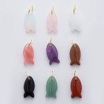 Load image into Gallery viewer, Gemstone Fish Charm
