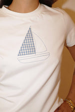 Load image into Gallery viewer, Gingham Sail Tee
