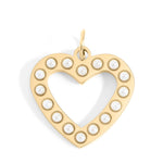Load image into Gallery viewer, Pearl Heart Charm
