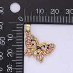 Load image into Gallery viewer, Baguette Butterfly Charm
