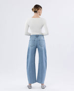 Load image into Gallery viewer, High Rise Barrel Jean - Charm - Vervet
