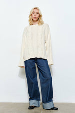 Load image into Gallery viewer, Prudence Cable Knit Sweater
