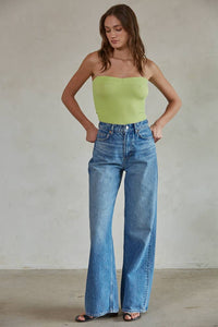 Sweetheart Tube Top - Lime