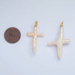 Load image into Gallery viewer, Baroque Pearl Cross Charm
