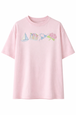 Load image into Gallery viewer, Garden Embroidered Tee: Sunkissed Coconut
