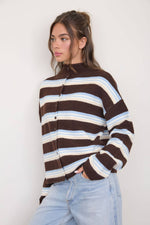 Load image into Gallery viewer, Lorelei Cardi: Brown Multi
