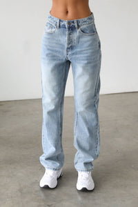 Jessa High Rise Straight Leg Denim