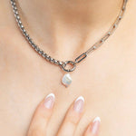 Load image into Gallery viewer, Baroque Pearl Charm: Silver

