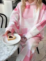 Load image into Gallery viewer, Margo Quilted Patchwork Hoodie -Sunkissed Coconut
