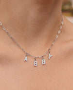 Load image into Gallery viewer, Sparkle Letter - Silver
