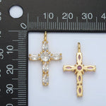 Load image into Gallery viewer, Marquise Cross Charm

