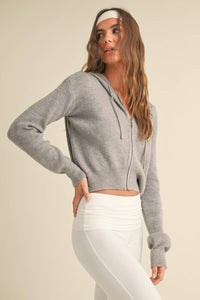 Zip Up Sweater Hoodie