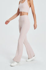 Load image into Gallery viewer, Athena Sculpt Flare Yoga Pants - Shell Pink
