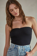 Load image into Gallery viewer, Sweetheart Tube Top - Black
