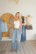 Load image into Gallery viewer, Logan Baggy Jean: Hidden Jeans
