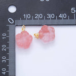 Load image into Gallery viewer, Pink Quartz Hibiscus Charm
