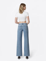 Load image into Gallery viewer, Glow Wide Leg Jean: Flying Monkey
