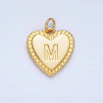 Load image into Gallery viewer, Initial Sunburst Heart Charm
