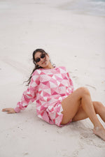 Load image into Gallery viewer, Gemma Patchwork Sweatshirt - Sunkissed Coconut
