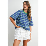 Load image into Gallery viewer, Magnolia Tee - Blue / Green
