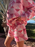 Load image into Gallery viewer, Gemma Patchwork Quilted Shorts -Sunkissed Coconut
