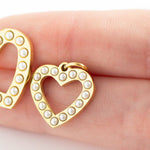 Load image into Gallery viewer, Pearl Heart Charm
