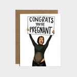 Load image into Gallery viewer, Congrats You&#39;re Pregnant Card
