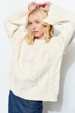 Load image into Gallery viewer, Prudence Cable Knit Sweater

