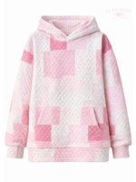 Load image into Gallery viewer, Margo Quilted Patchwork Hoodie -Sunkissed Coconut
