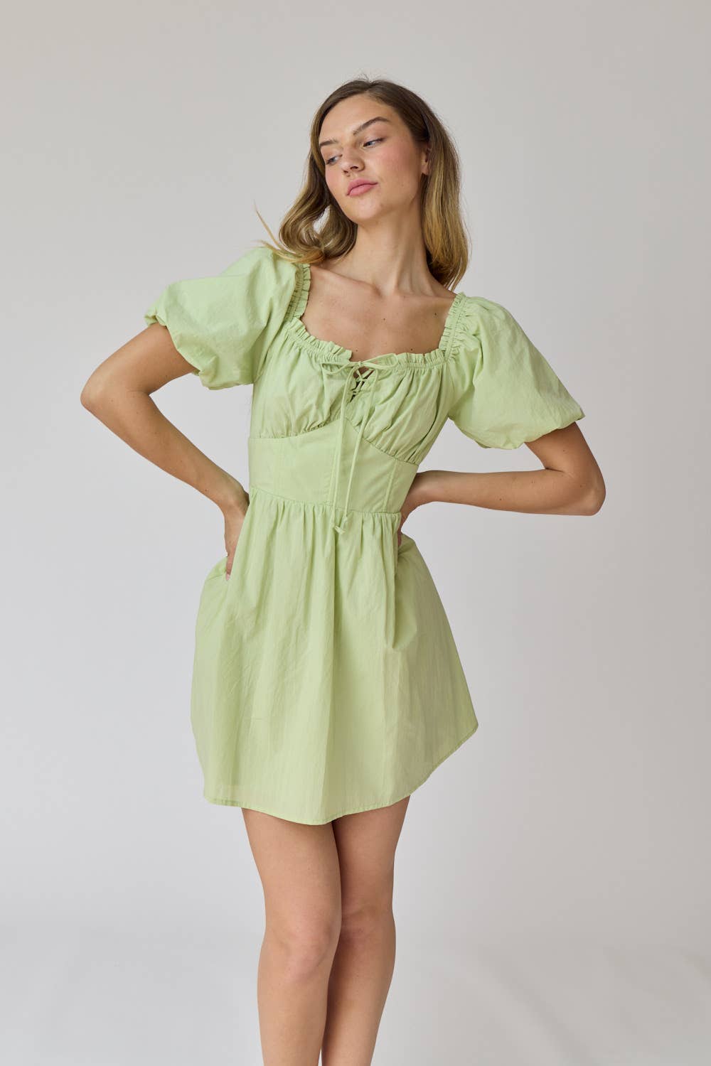 Camila Puff Sleeve Mini Dress