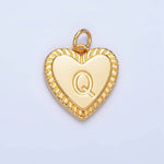 Load image into Gallery viewer, Initial Sunburst Heart Charm
