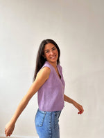 Load image into Gallery viewer, Rous Lavender Cotton Vest
