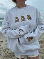 Load image into Gallery viewer, Teddy Bear Embroider Sweatshirt
